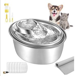 ORSDA Cat Water Fountain Stainless Steel
